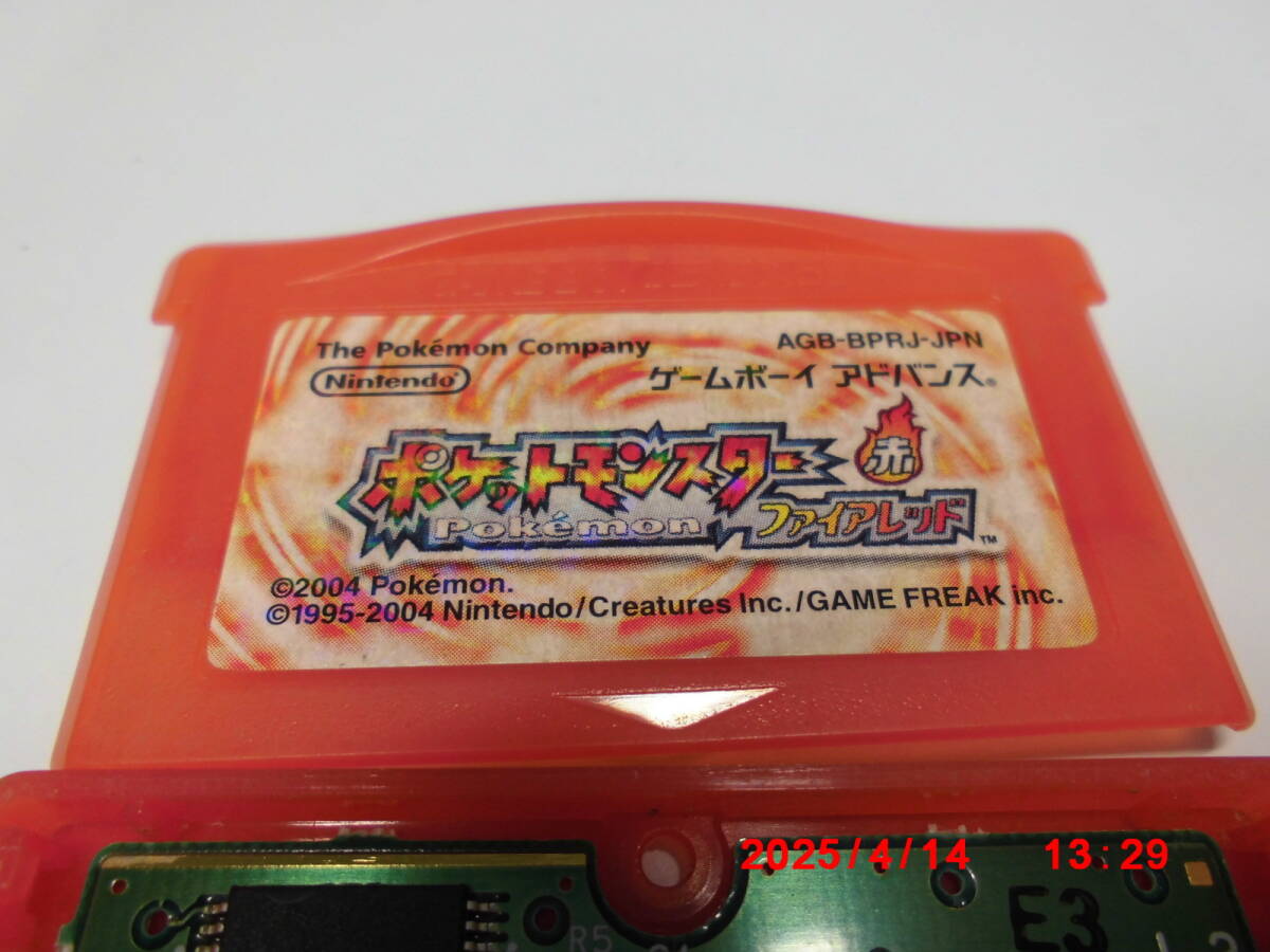 GBAROMカセット ポケットモンスター 赤 ファイアレッド pokemon GBAROMカセット ポケットモンスター 赤 ファイアレッド pokemon