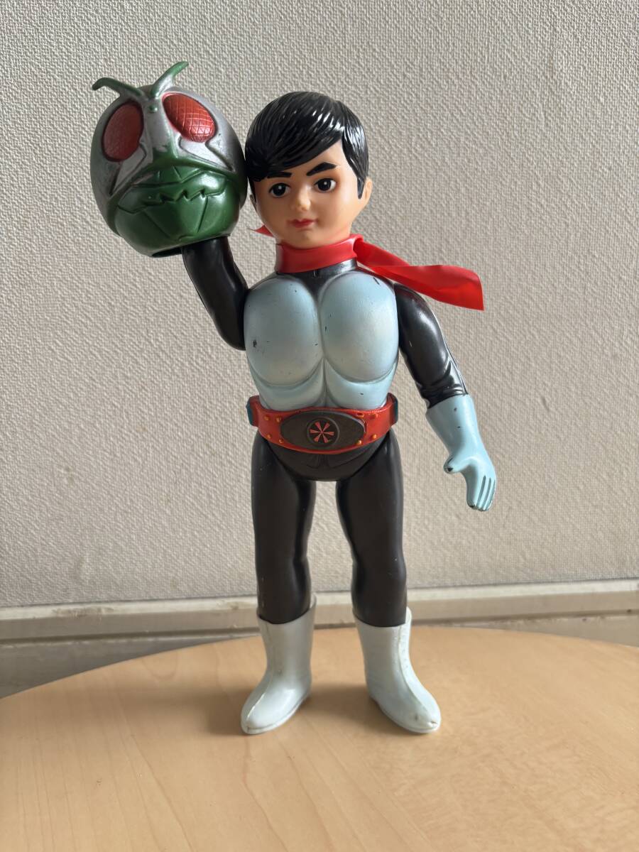 仮面ライダーソフビ 旧バンダイ バンザイマーク面取れ一本線 仮面ライダーソフビ 旧バンダイ バンザイマーク面取れ一本線