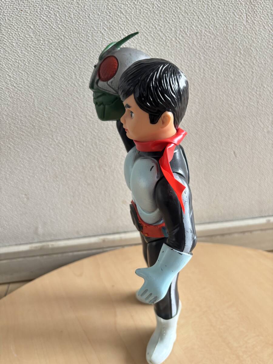 仮面ライダーソフビ 旧バンダイ バンザイマーク面取れ一本線 仮面ライダーソフビ 旧バンダイ バンザイマーク面取れ一本線