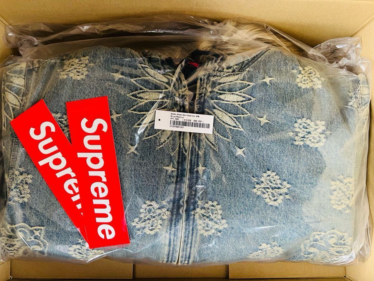2025SS Supreme Bandana Jacquard Denim Hooded Work Jacket 2025SS Supreme Bandana Jacquard Denim Hooded Work Jacket