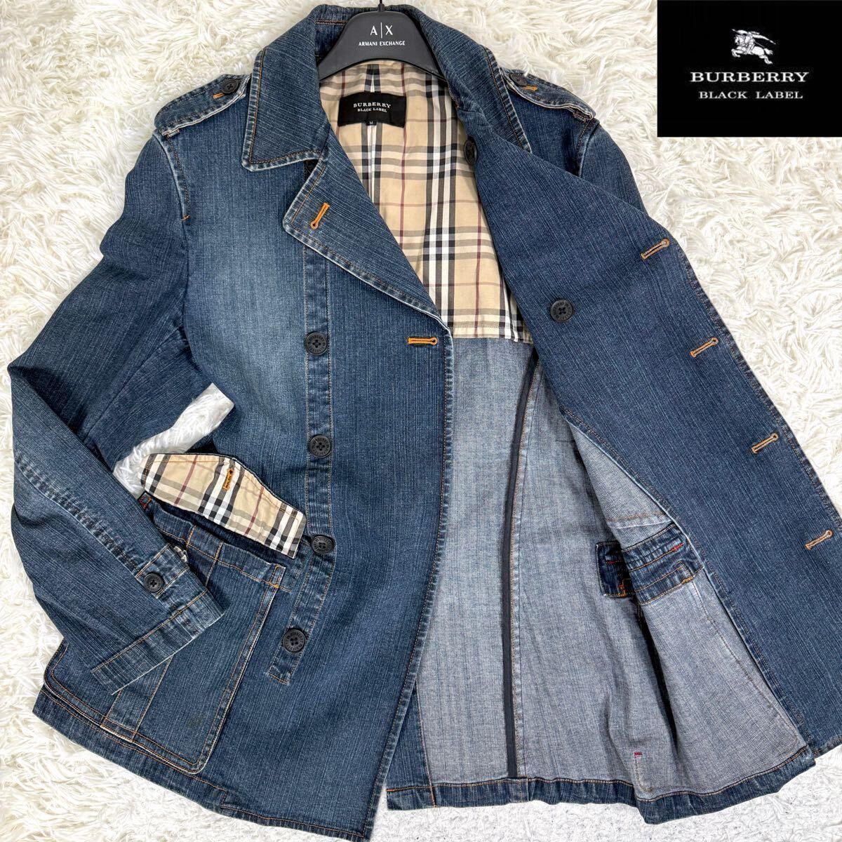 美品/希少 BURBERRY BLACK LABEL デニム トレンチコート デニム 美品/希少 BURBERRY BLACK LABEL デニム トレンチコート デニム