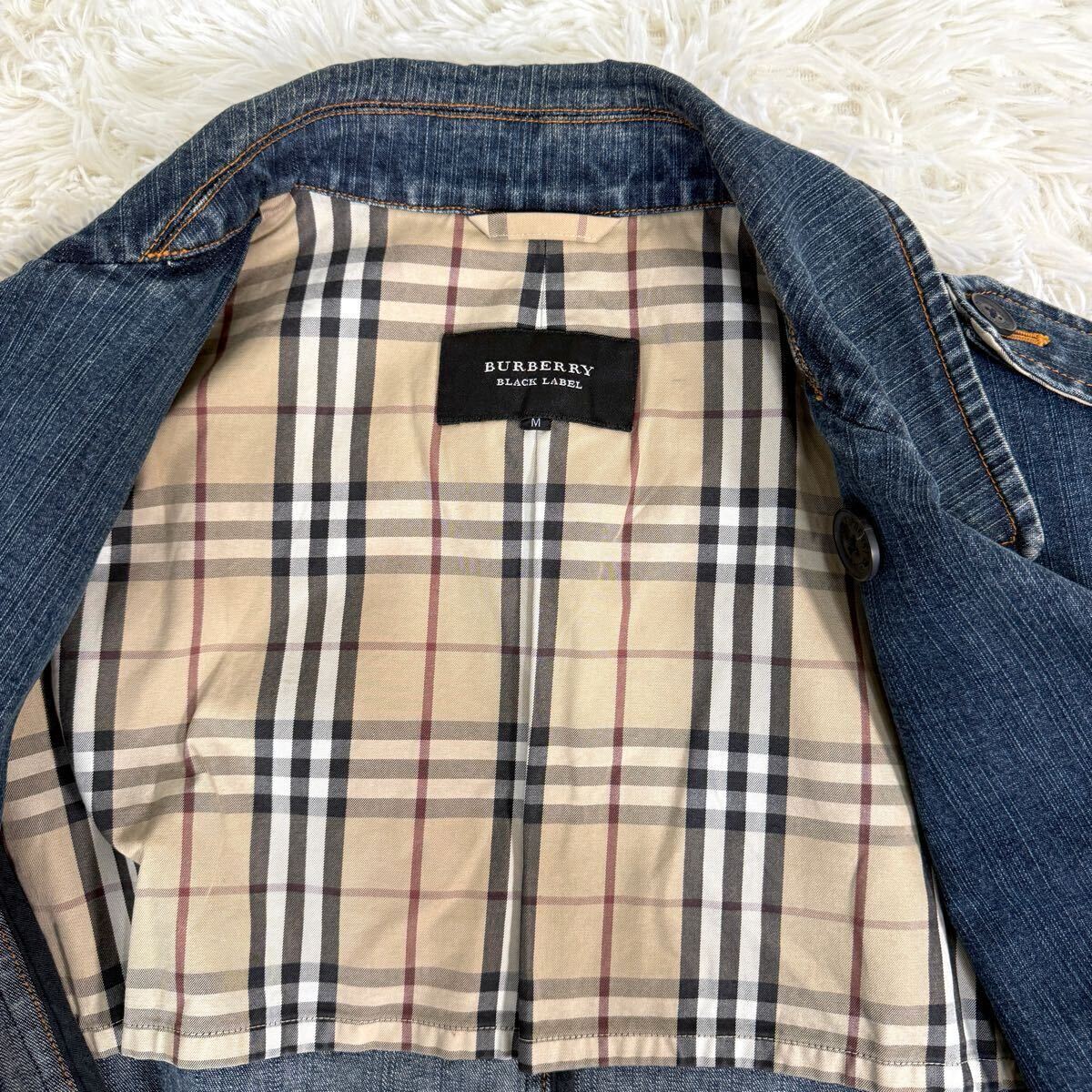 美品/希少 BURBERRY BLACK LABEL デニム トレンチコート デニム 美品/希少 BURBERRY BLACK LABEL デニム トレンチコート デニム