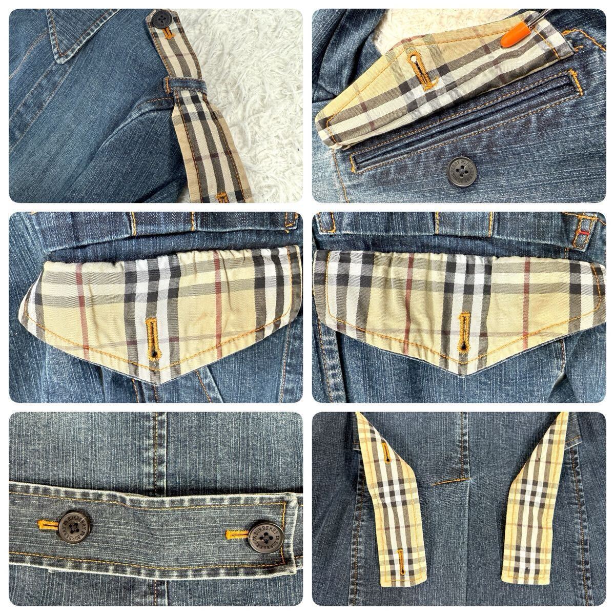 美品/希少 BURBERRY BLACK LABEL デニム トレンチコート デニム 美品/希少 BURBERRY BLACK LABEL デニム トレンチコート デニム