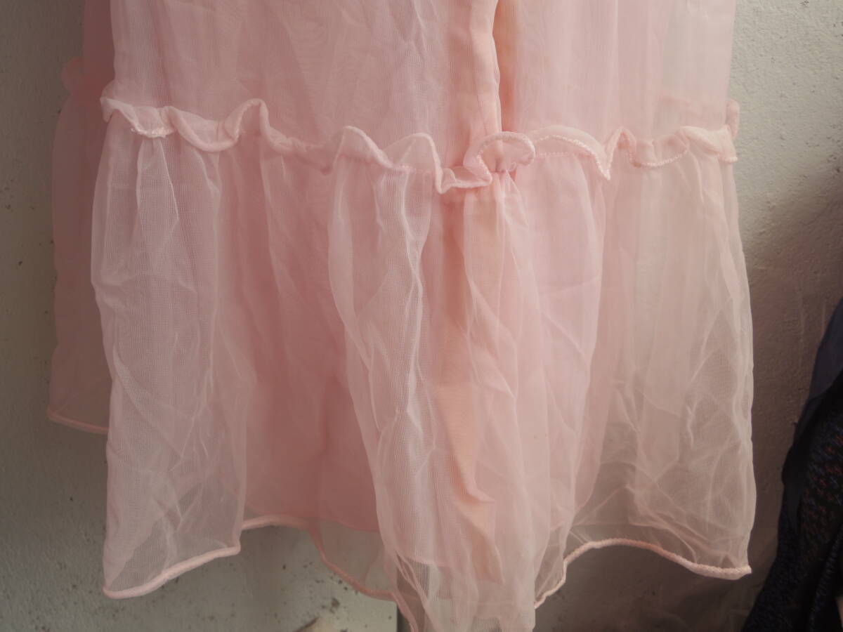 古着♪レトロVintageピンクネグリジェドレスモダン春夏ワンピ 古着♪レトロVintageピンクネグリジェドレスモダン春夏ワンピ