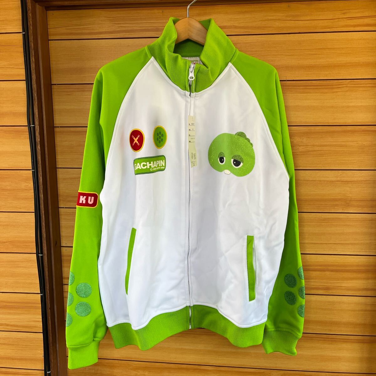 新品　未使用　ガチャピン　ムック　トップス　ジャージ　レトロ　希少　羽織り