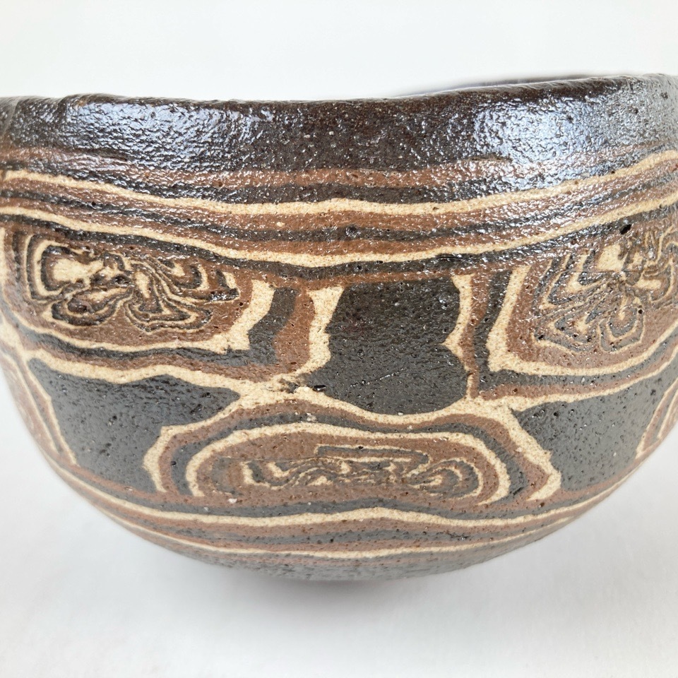 水野教雄 練込 茶碗 茶道具 水野双鶴 共箱 茶道具 y14-3663974 水野教雄 練込 茶碗 茶道具 水野双鶴 共箱 茶道具 y14-3663974