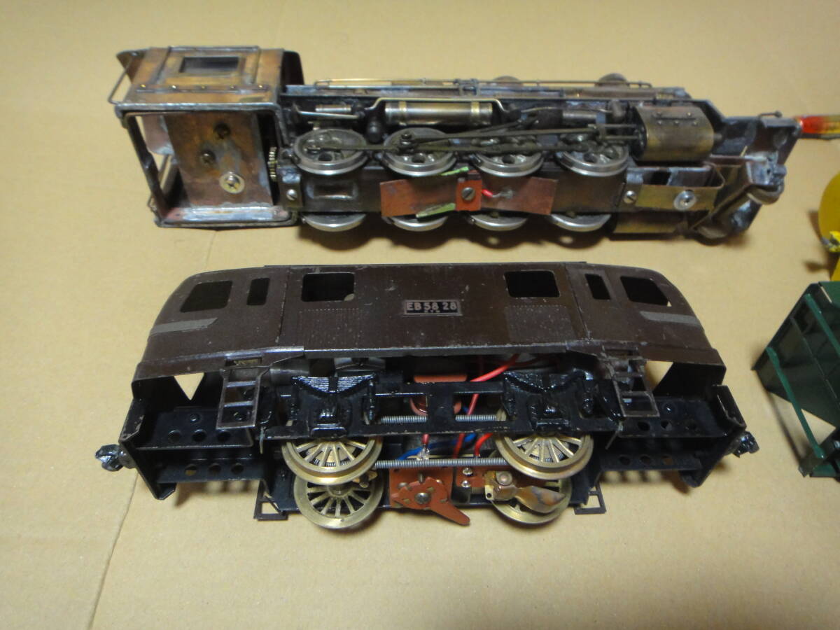 Oゲージ 蒸気機関車 電気機関車 貨車×2 ジャンク品(Oゲージ Oゲージ 蒸気機関車 電気機関車 貨車×2 ジャンク品(Oゲージ