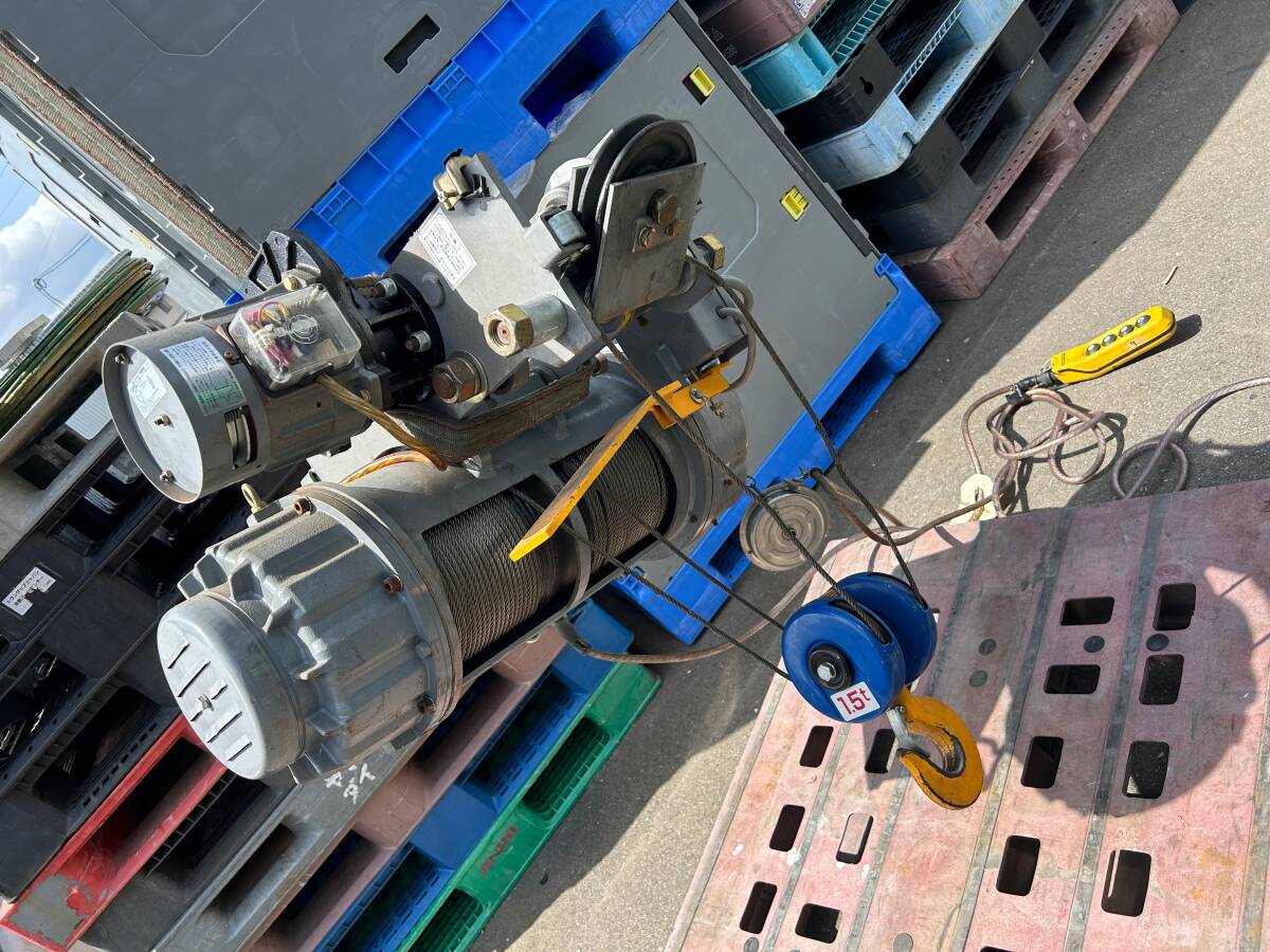 日本ホイスト NHEL1.5t 揚程6m 3相200v 中古 動作確認済 天井 日本ホイスト NHEL1.5t 揚程6m 3相200v 中古 動作確認済 天井