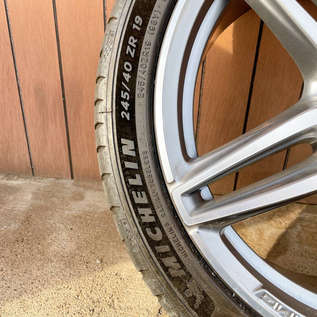 フロント用2本 P.C.D.112×5H 8J×19 ET43 245/40ZR19 メルセデス フロント用2本 P.C.D.112×5H 8J×19 ET43 245/40ZR19 メルセデス