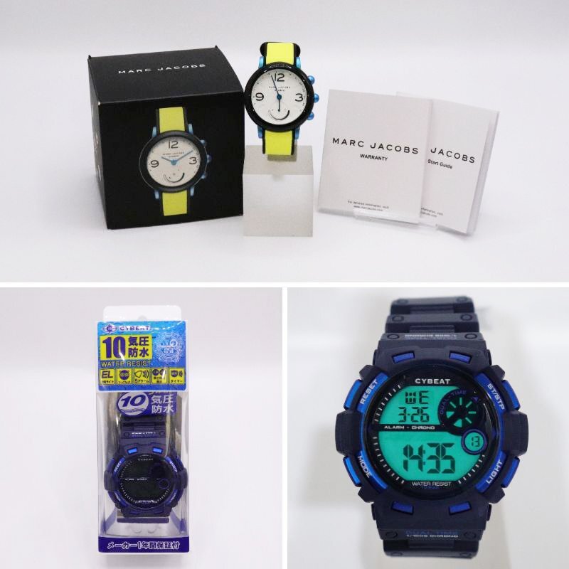 1円~ 3点 SEIKO セイコー ソーラー / MARK JACOBS マーク 1円~ 3点 SEIKO セイコー ソーラー / MARK JACOBS マーク