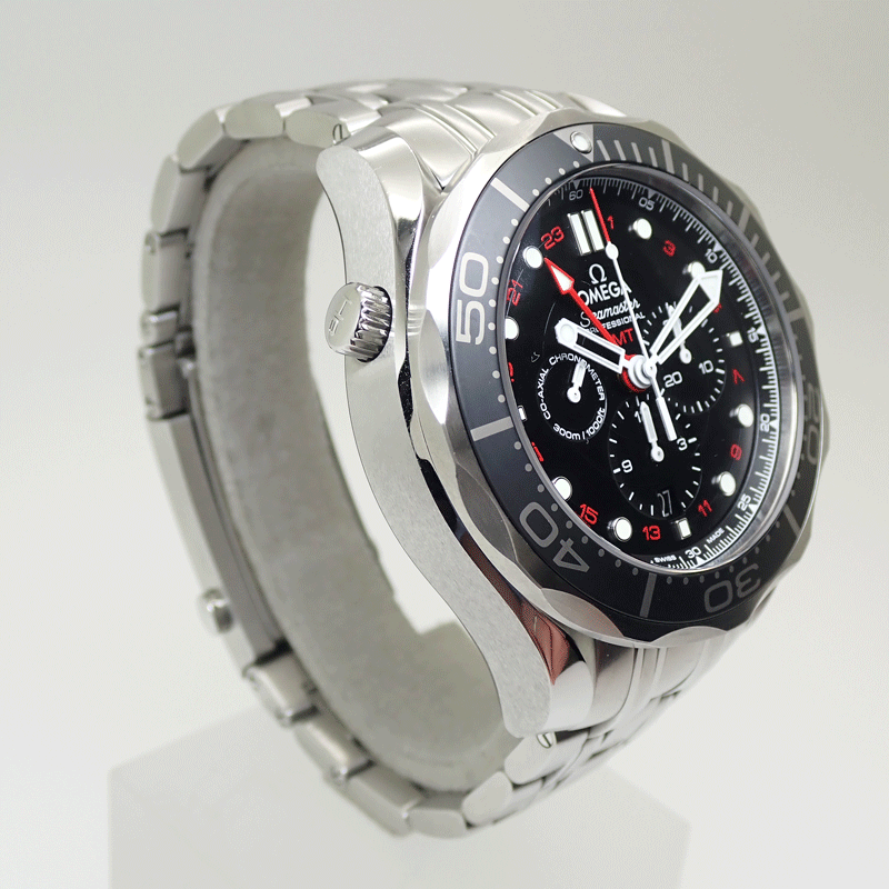 OMEGA Omega Seamaster дайвер 300 коаксильный хронограф GMT 212.30.44.52.01.001 прекрасный товар наручные часы бесплатная доставка!!