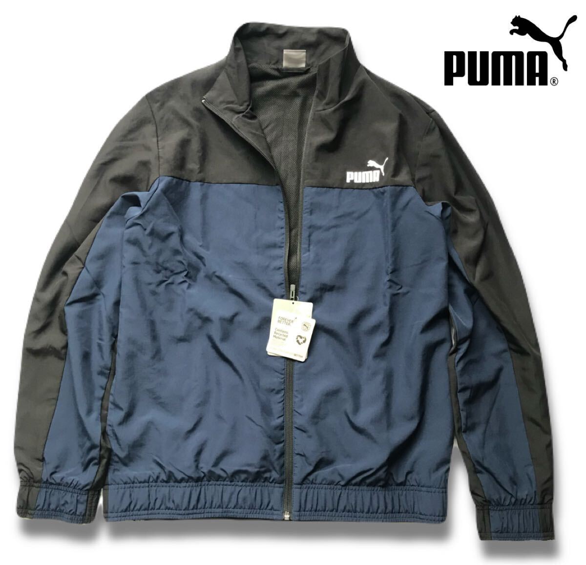 ○C389新品【メンズXL(O)】黒ネイビー プーマ ウインド 上下 ○C389新品【メンズXL(O)】黒ネイビー プーマ ウインド 上下