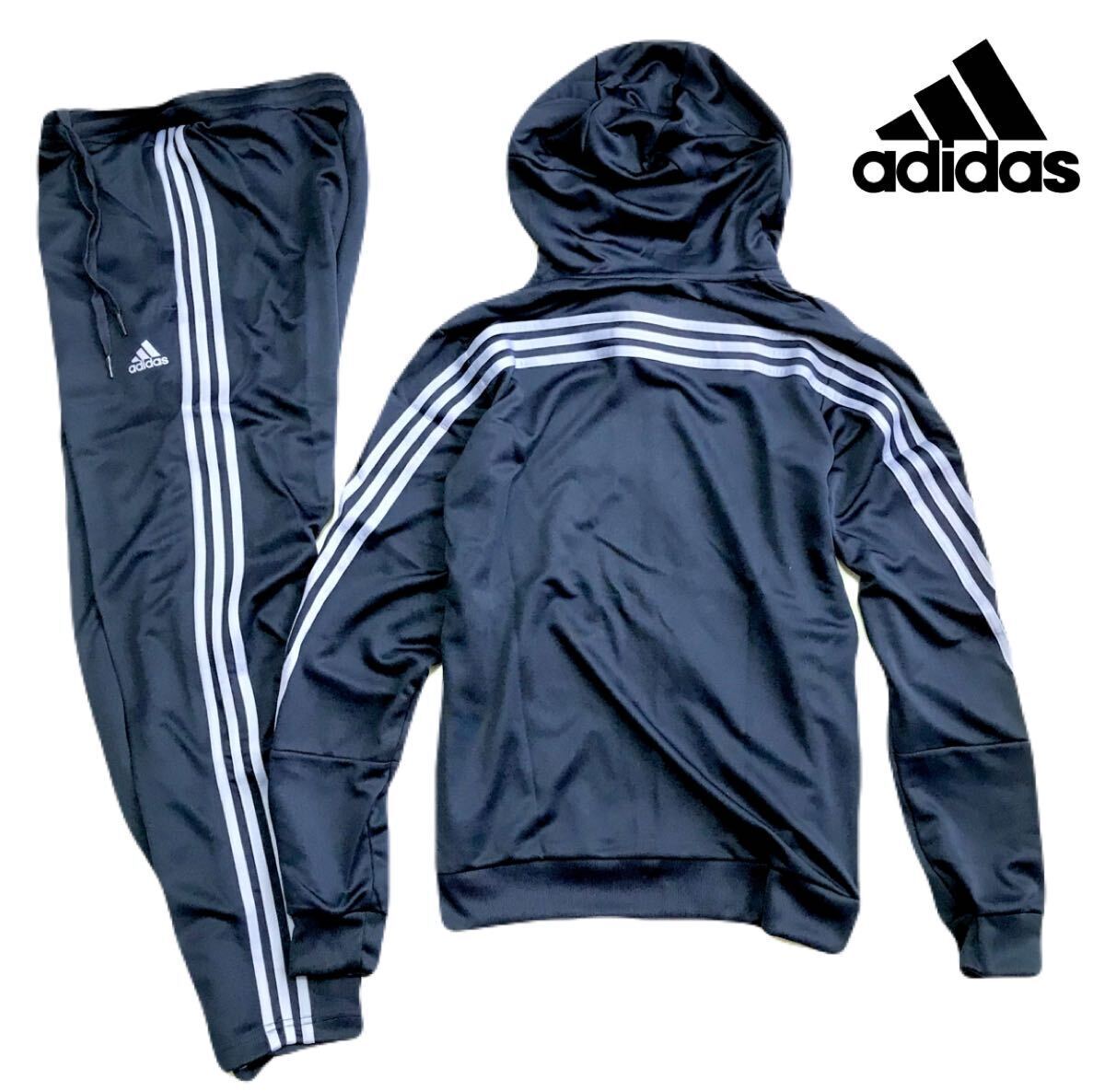 ☆006新品【メンズXL(O)】ネイビー adidas アディダス 上下 ☆006新品【メンズXL(O)】ネイビー adidas アディダス 上下