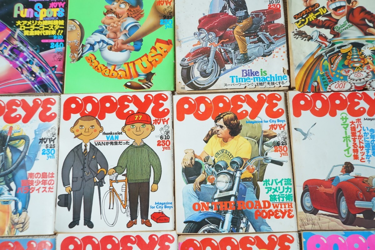 当時物 POPEYE ポパイ 雑誌 1977 7/10 ~ 1979 9 10 全47冊 昭和 当時物 POPEYE ポパイ 雑誌 1977 7/10 ~ 1979 9 10 全47冊 昭和