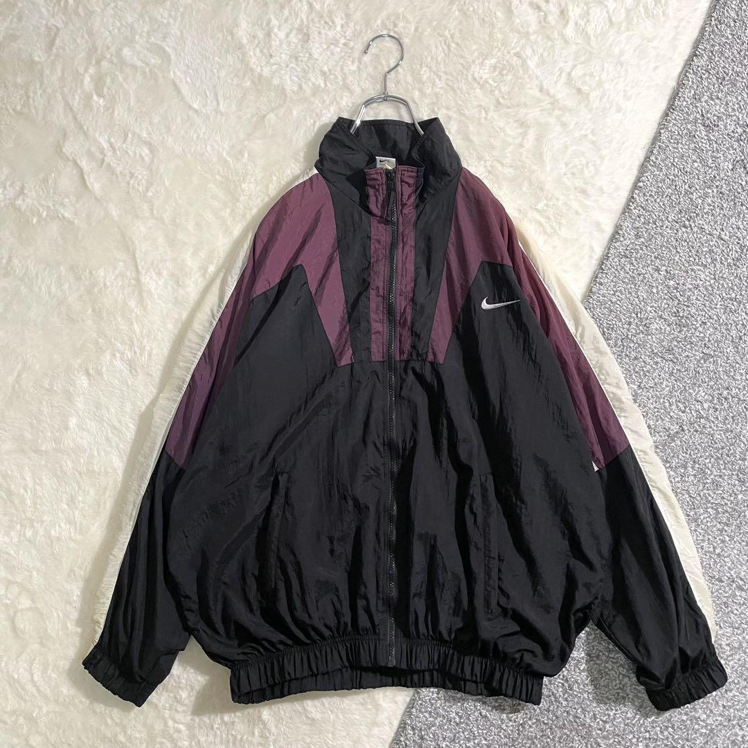 90s00s NIKE ナイロンジャケット 白タグ XL相当 ブラック 90s00s NIKE ナイロンジャケット 白タグ XL相当 ブラック