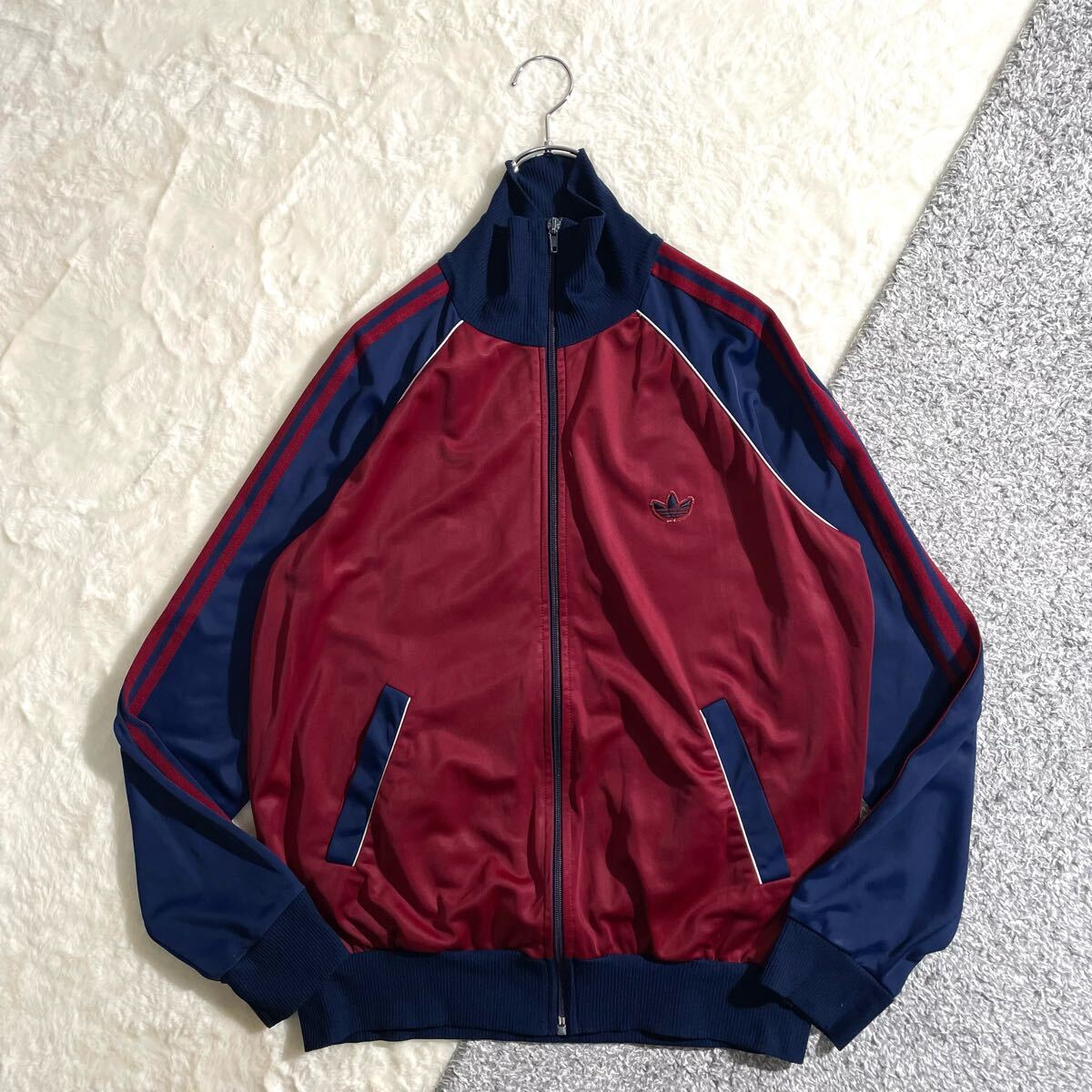 80s adidas 西ドイツ製 トラックジャケット ロゴワッペン US L 80s adidas 西ドイツ製 トラックジャケット ロゴワッペン US L
