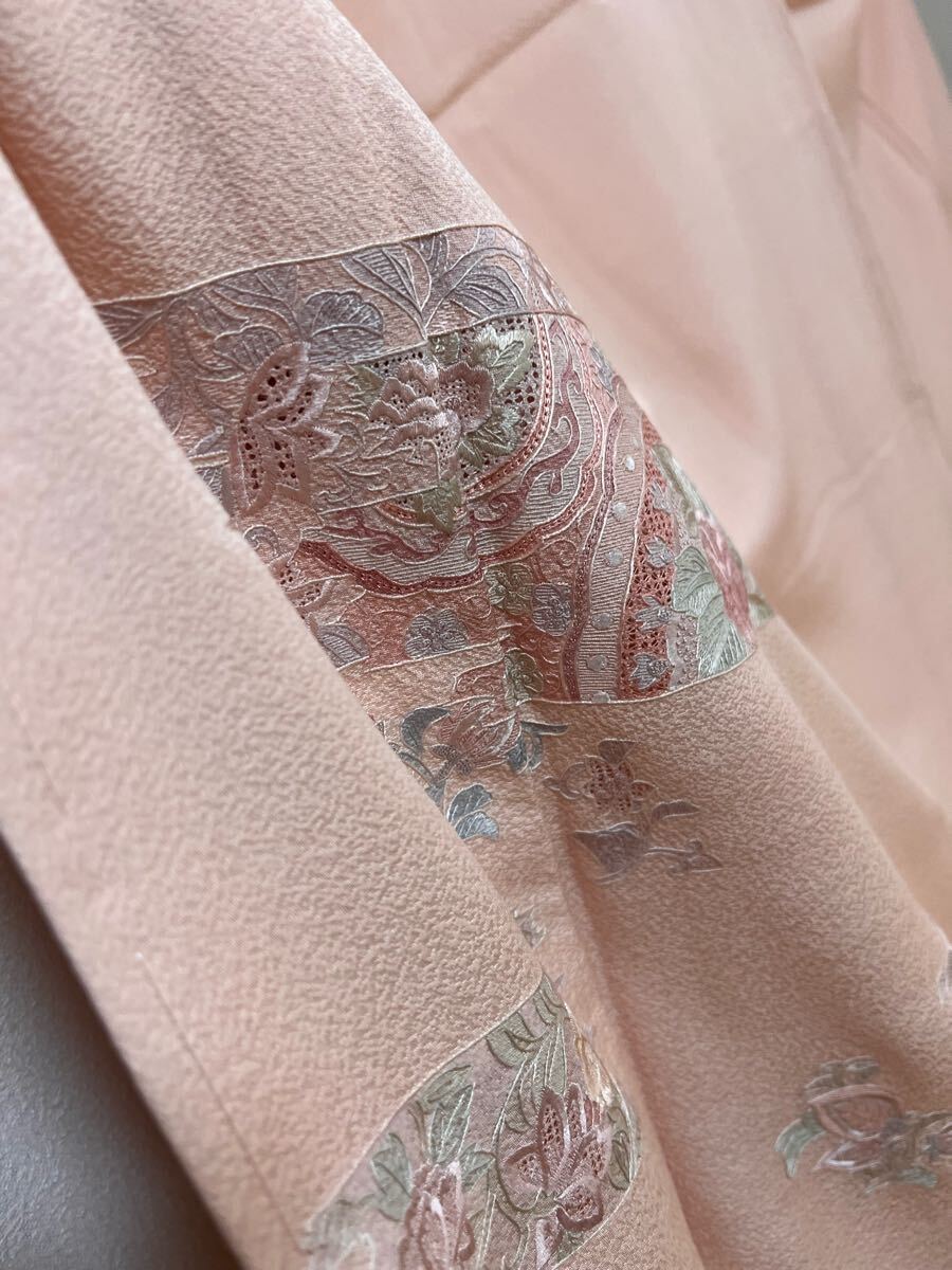 逸品 蘇州刺繍 訪問着 着物 汕頭刺繍 しつけ糸付き 一つ紋 逸品 蘇州刺繍 訪問着 着物 汕頭刺繍 しつけ糸付き 一つ紋
