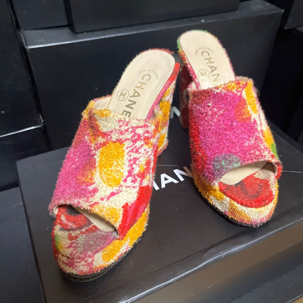 【美品】CHANEL 全方位からステキ　サンダル　ミュール　