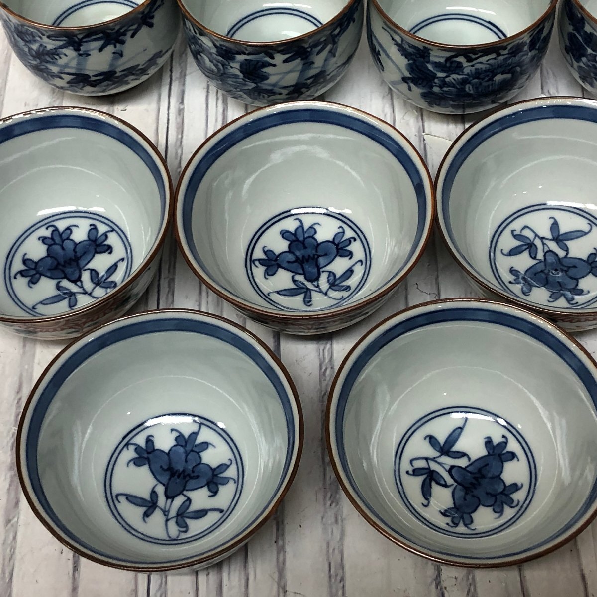m001 I(80) 香一銘 京焼 急須 湯呑5客×2種 金彩 赤絵 色絵 染付 m001 I(80) 香一銘 京焼 急須 湯呑5客×2種 金彩 赤絵 色絵 染付