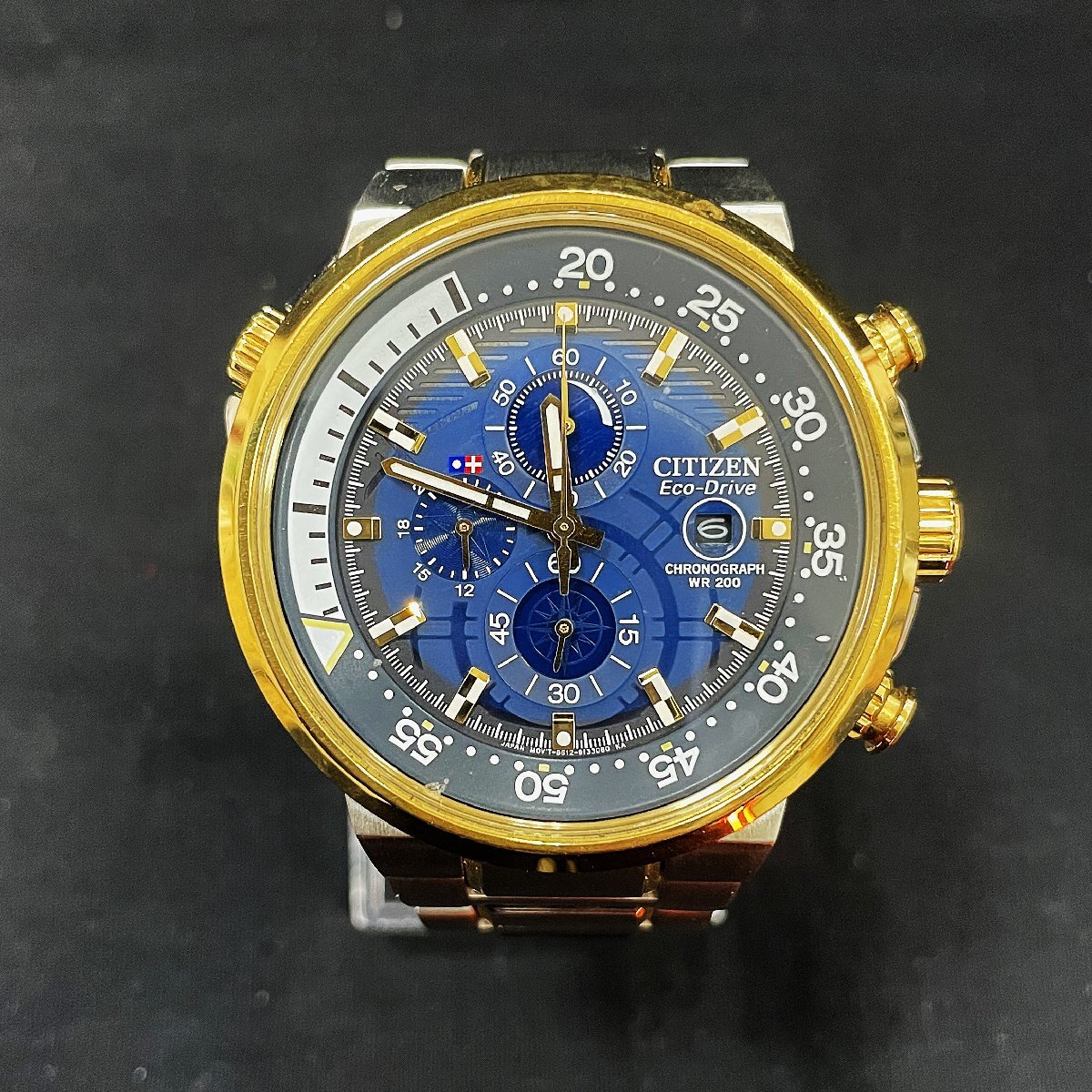 5AT平02001E】1円スタート☆CITIZEN シチズン☆腕時計☆Eco