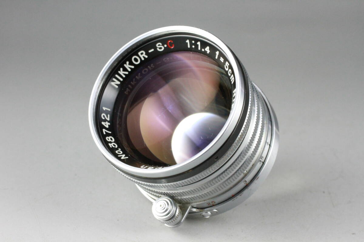 良品】 Nikon NIKKOR-S.C 5cm F1.4 単焦点 標準レンズ ライカ 良品】 Nikon NIKKOR-S.C 5cm F1.4 単焦点 標準レンズ ライカ