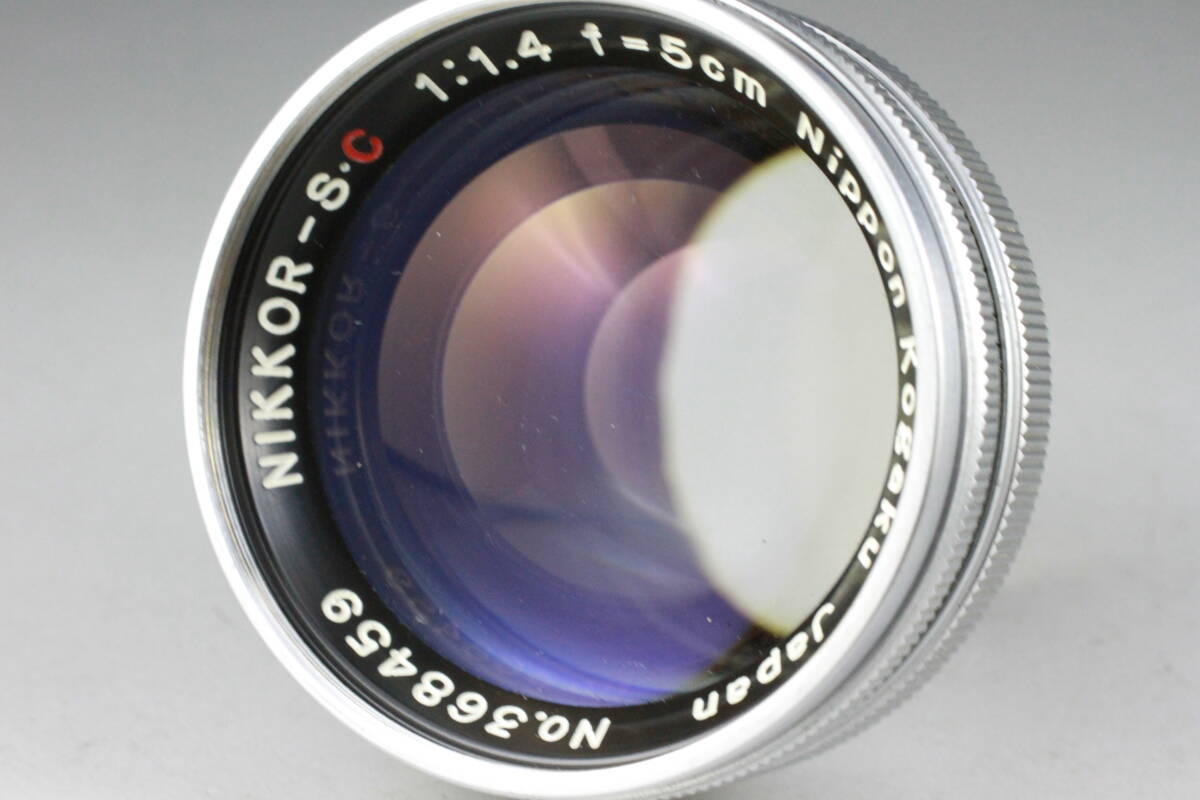 良品】実写テスト済み NIKKOR S・C 5cm F1.4 Sマウント NIPPON 良品】実写テスト済み NIKKOR S・C 5cm F1.4 Sマウント NIPPON