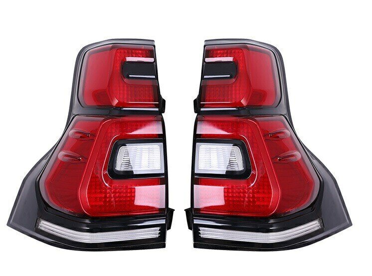 新品 ランドクルーザープラド150系 PRADO LEDテールランプ レッド/スモーク 左右セット 社外品 6393