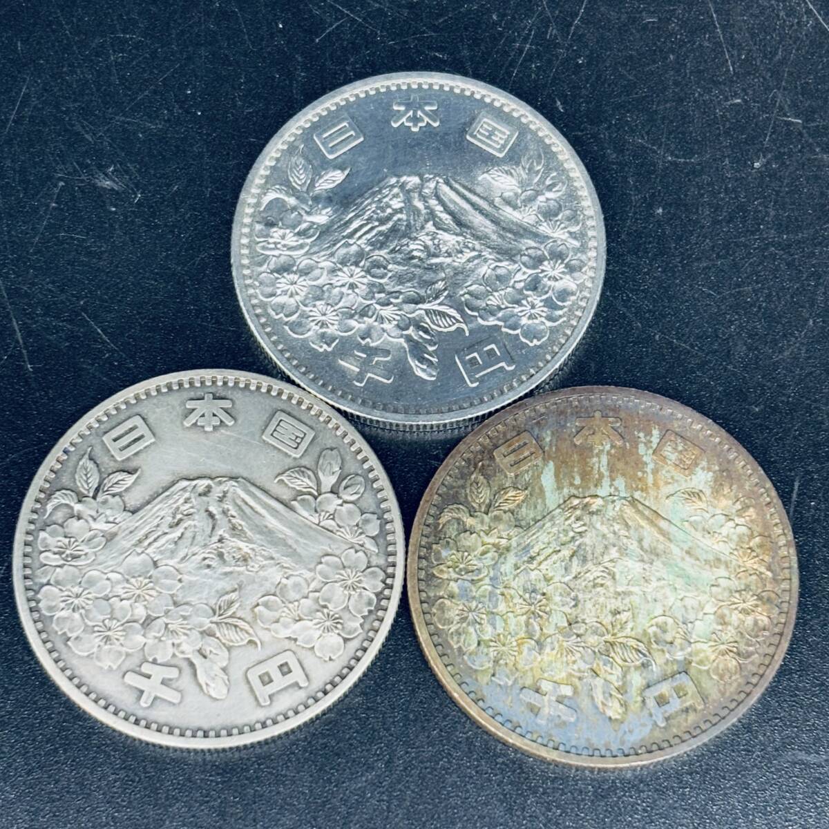 オリンピック銀貨 千円銀貨 記念硬貨 3枚 古銭 硬貨 記念 東京 オリンピック銀貨 千円銀貨 記念硬貨 3枚 古銭 硬貨 記念 東京