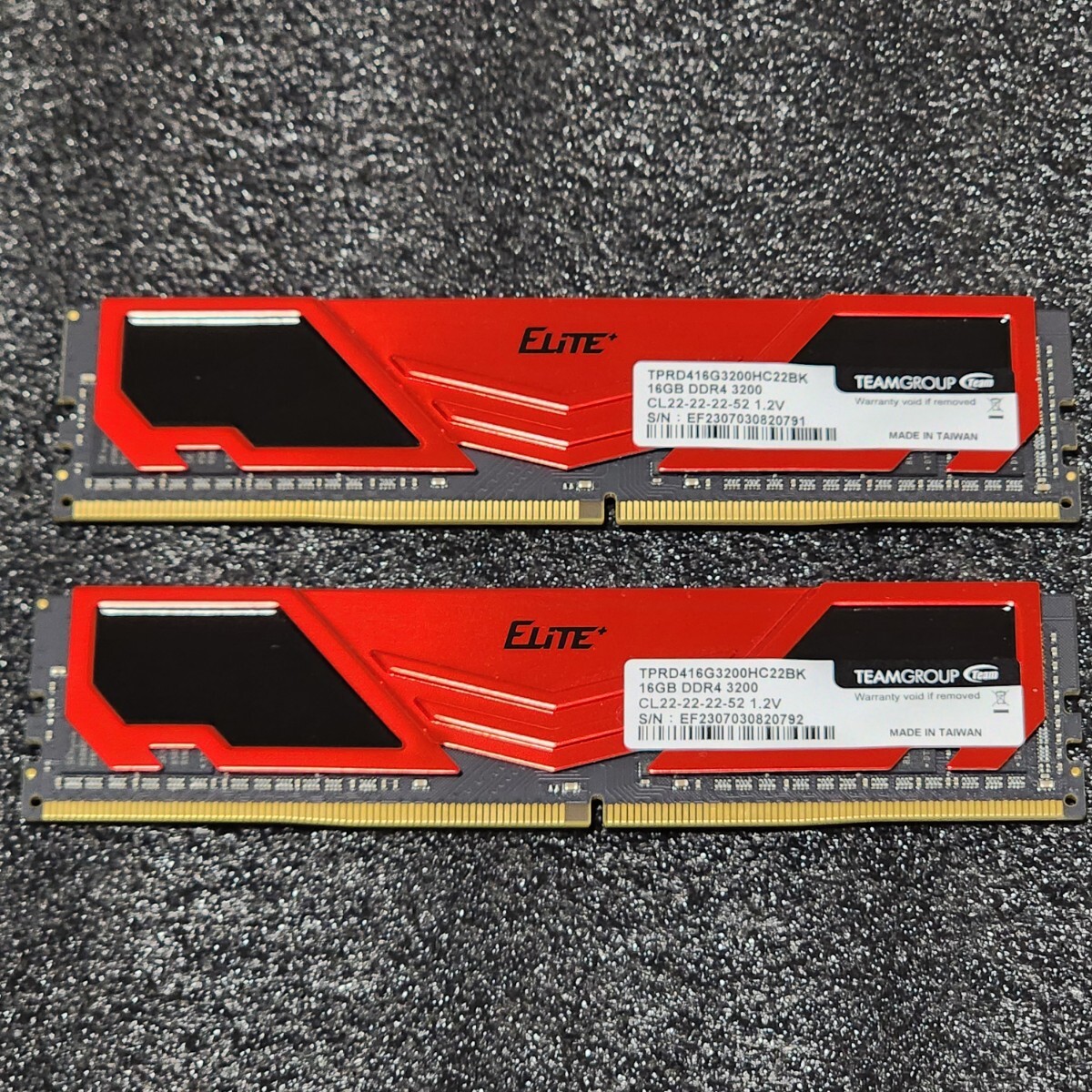 TEAMGROUP ELITE DDR4-3200MHz 32GB (16GB×2枚キット TEAMGROUP ELITE DDR4-3200MHz 32GB (16GB×2枚キット