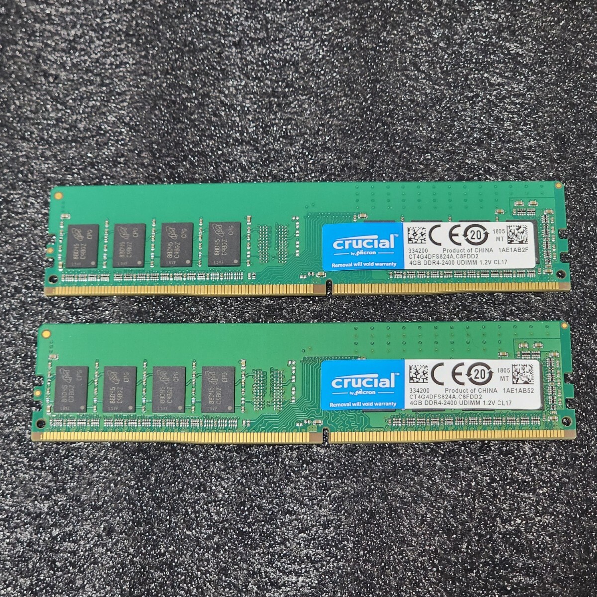 CRUCIAL DDR4-2400MHz 8GB (4GB×2枚キット) CT4G4DFS824A C8FDD2 CRUCIAL DDR4-2400MHz 8GB (4GB×2枚キット) CT4G4DFS824A C8FDD2