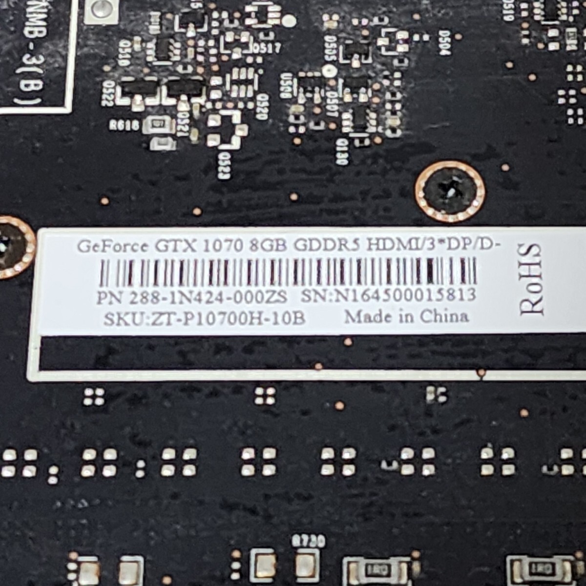 ZOTAC GEFORCE GTX1070 8GB GDDR5 動作確認済み PCパーツ ZOTAC GEFORCE GTX1070 8GB GDDR5 動作確認済み PCパーツ