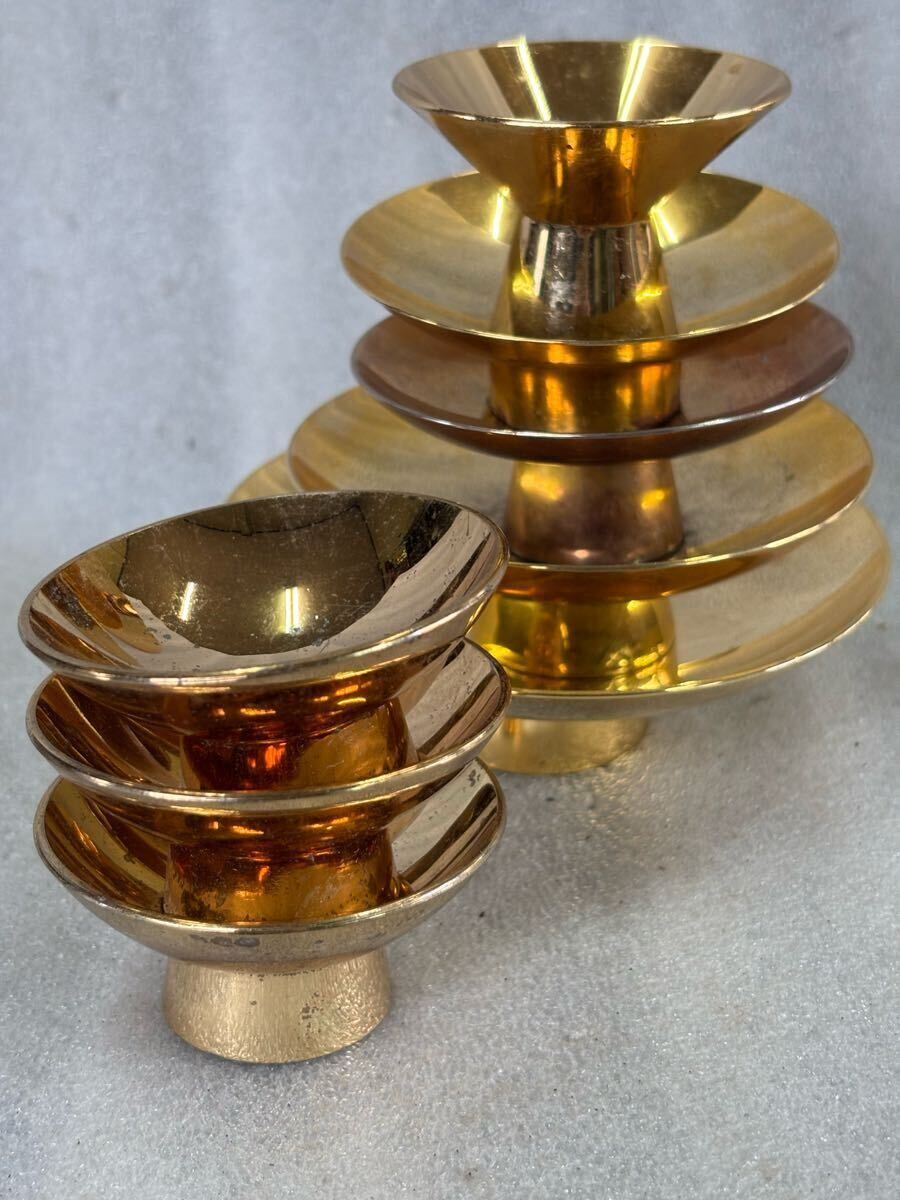 8点まとめて 24K GP 金盃 盃 金杯 24KGP 金メッキ(金製)|売買 8点まとめて 24K GP 金盃 盃 金杯 24KGP 金メッキ(金製)|売買