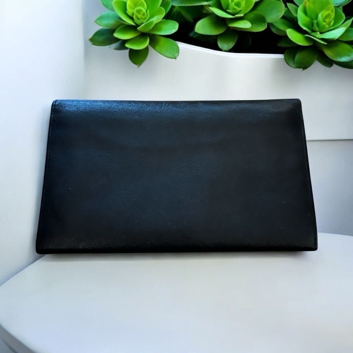 1円スタート 極美品 PRADA プラダ 長財布 サフィアーノレザー 黒 1円スタート 極美品 PRADA プラダ 長財布 サフィアーノレザー 黒
