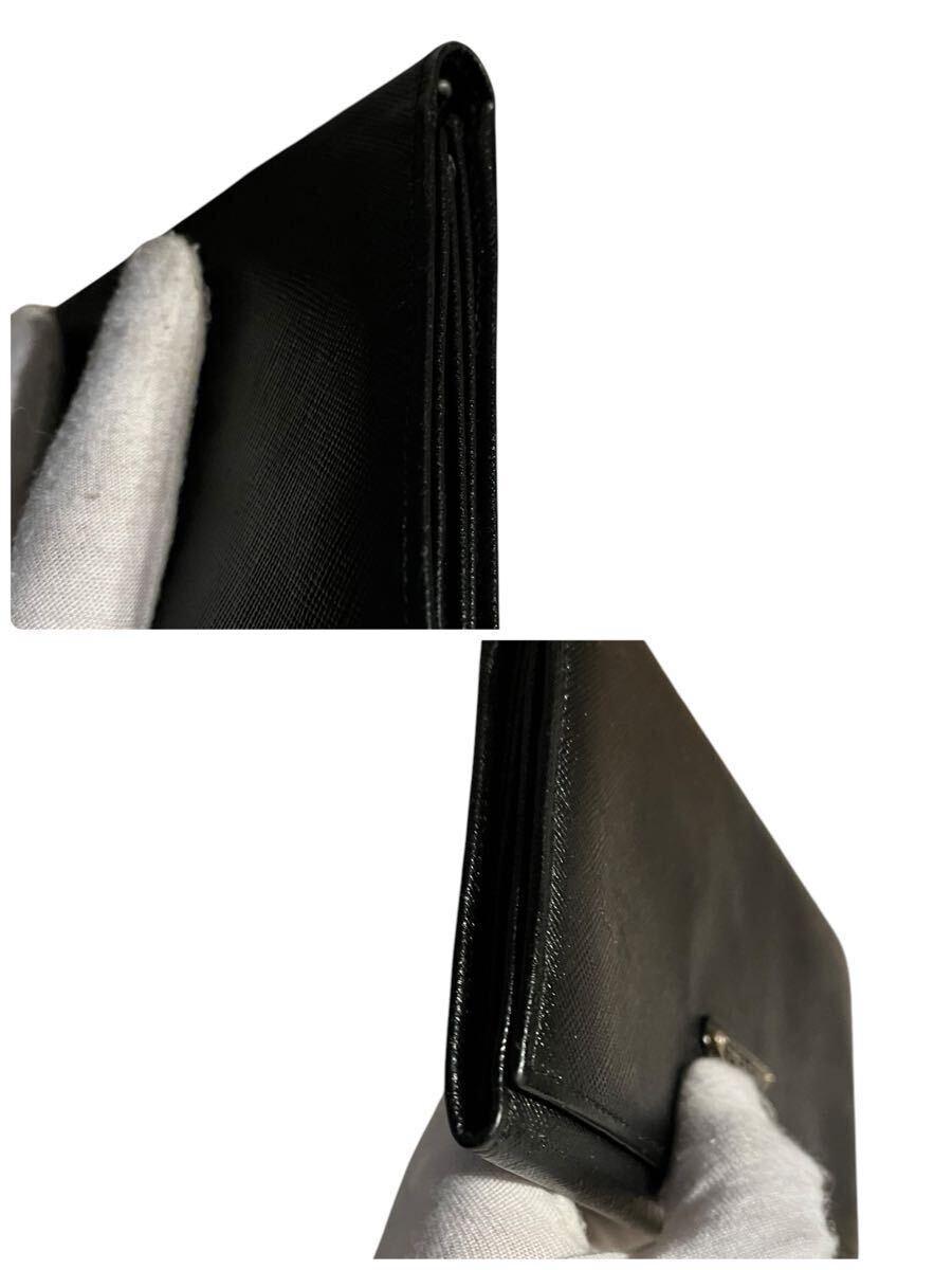 1円スタート 極美品 PRADA プラダ 長財布 サフィアーノレザー 黒 1円スタート 極美品 PRADA プラダ 長財布 サフィアーノレザー 黒