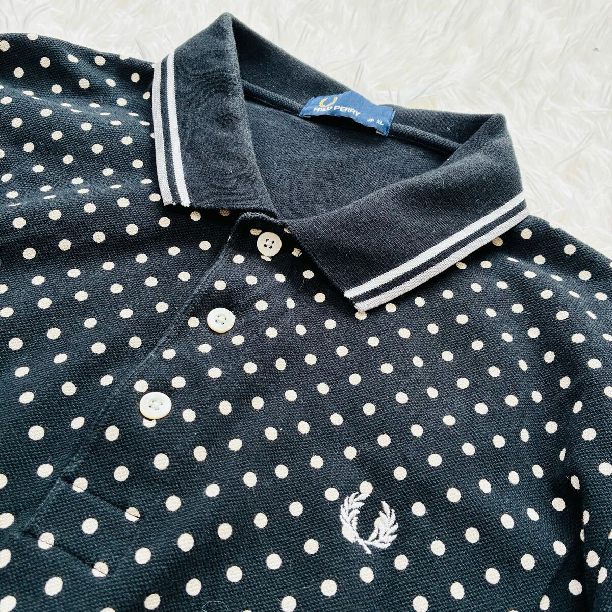 希少XL◎FRED PERRY フレッドペリー サイズXL ポロシャツ ドット 希少XL◎FRED PERRY フレッドペリー サイズXL ポロシャツ ドット