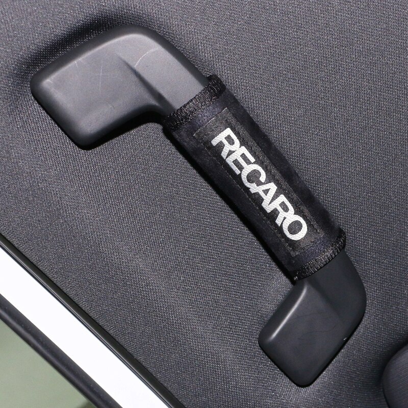 2 шт. комплект RECARO Рекаро обтягивающий вспомогательный поручень ka bar roof оплетка руля чёрный черный Logo вышивка p