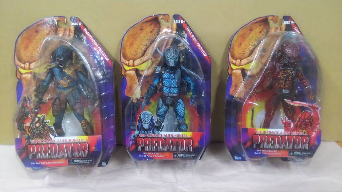 ネカ プレデター フィギュア 3体セット(検 NECA ケナー 野村 ネカ プレデター フィギュア 3体セット(検 NECA ケナー 野村