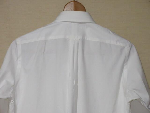 J.PRESS　J.プレス　長(zhǎng)袖シャツ/ラウンドカラー　ホワイト/ソリッド　LL　ハンガーループ/センターボックスプリーツ 綿100% 播州織!クリ済!