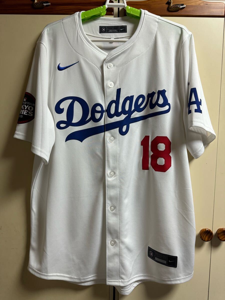 山本由伸 東京シリーズ tokyo series MLB レプリカユニフォーム 山本由伸 東京シリーズ tokyo series MLB レプリカユニフォーム