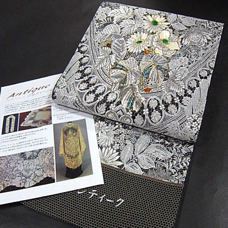 逸品 新品未仕立 豪華作品 藤本隆志 螺鈿入り西陣織高級六通柄 逸品 新品未仕立 豪華作品 藤本隆志 螺鈿入り西陣織高級六通柄