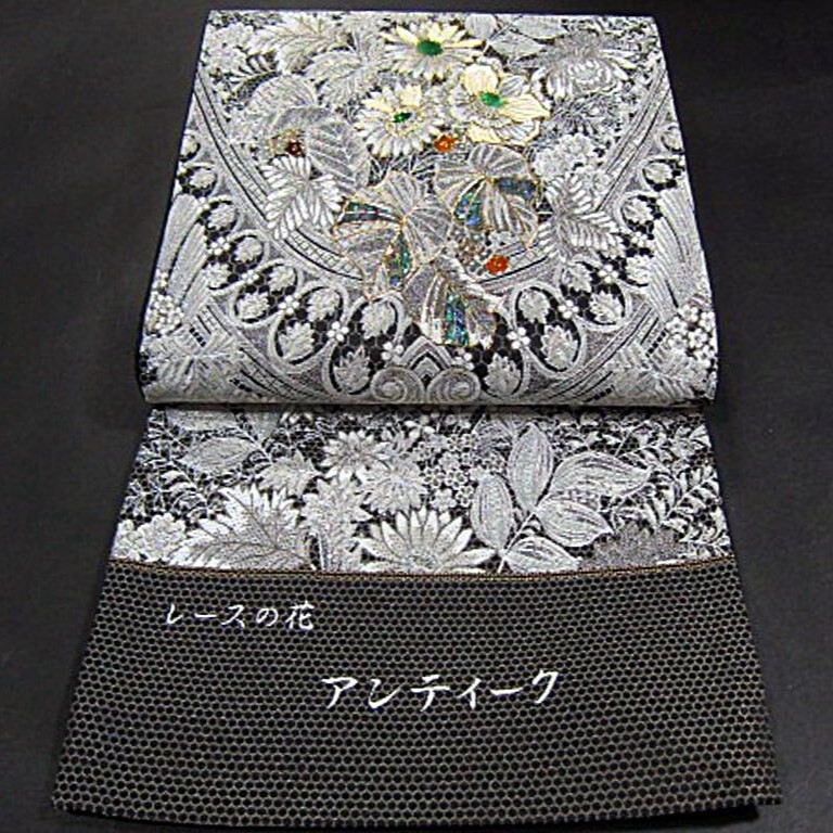 逸品 新品未仕立 豪華作品 藤本隆志 螺鈿入り西陣織高級六通柄 逸品 新品未仕立 豪華作品 藤本隆志 螺鈿入り西陣織高級六通柄