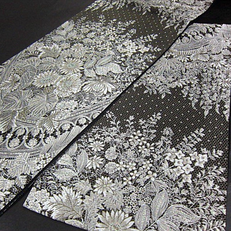 逸品 新品未仕立 豪華作品 藤本隆志 螺鈿入り西陣織高級六通柄 逸品 新品未仕立 豪華作品 藤本隆志 螺鈿入り西陣織高級六通柄