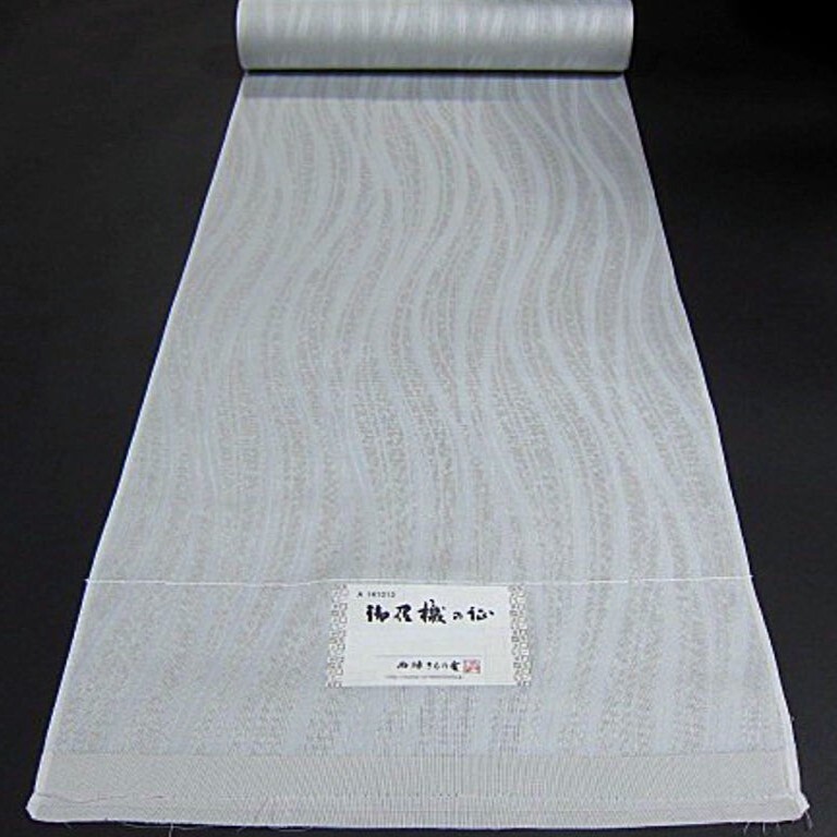 逸品 夏物 男女兼用 新品未仕立 幅広 正絹 西陣織紋紗織着尺 逸品 夏物 男女兼用 新品未仕立 幅広 正絹 西陣織紋紗織着尺