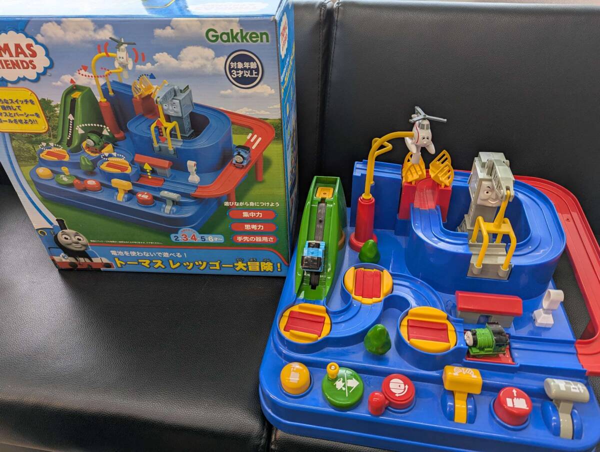 #11974 【可动品！确认済(^_-)-☆】 きかんしゃトーマス　レッツゴー大冒険！　Gakken　知育玩具 「想像力豊かに」
