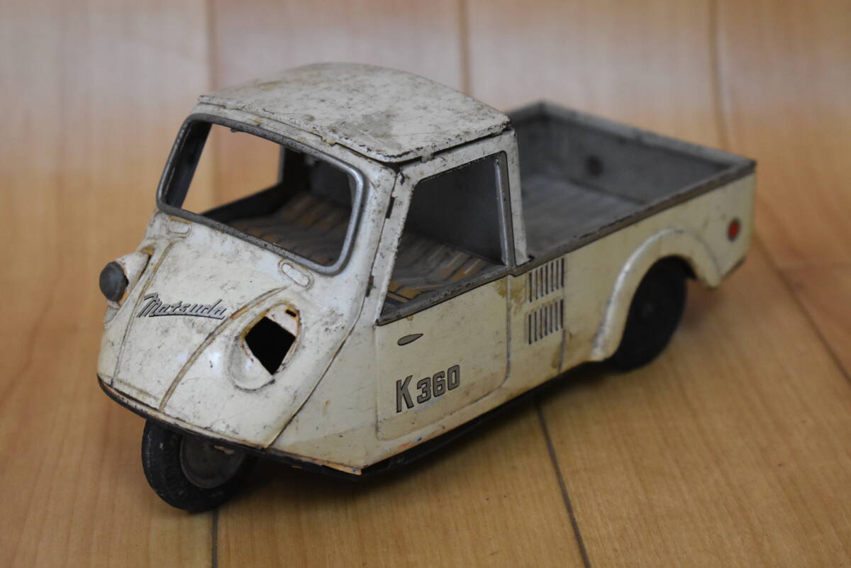 うぶ品 昭和レトロ アオシン マツダ K360 三輪 ブリキ玩具 うぶ品 昭和レトロ アオシン マツダ K360 三輪 ブリキ玩具