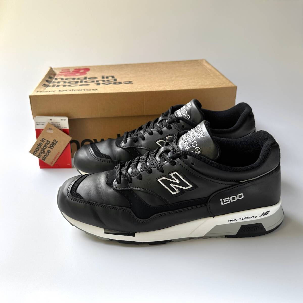 国内正規品 UK製 オールレザー New Balance M1500BK ブラック 国内正規品 UK製 オールレザー New Balance M1500BK ブラック