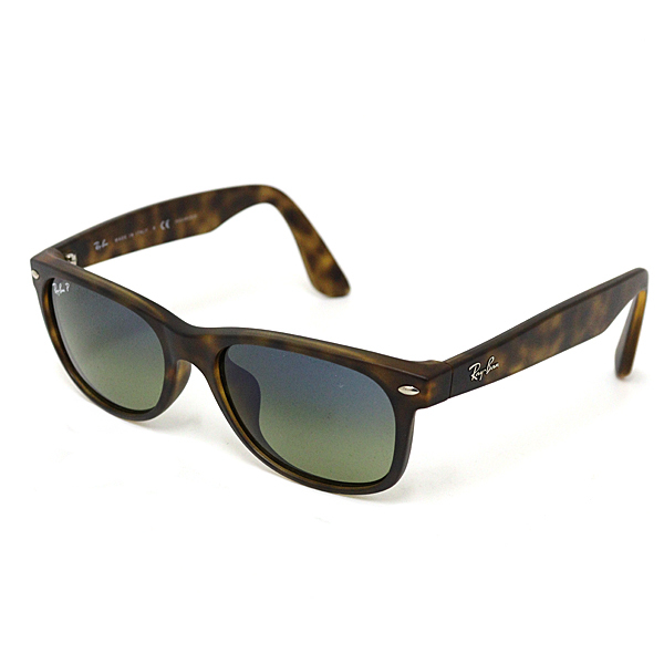 Ray-Ban レイバン NEW WAYFARER サングラス RB2132-F 894/76 55□18 140 POLARIZED ブラウン系 べっ甲柄 【中古】Sランク