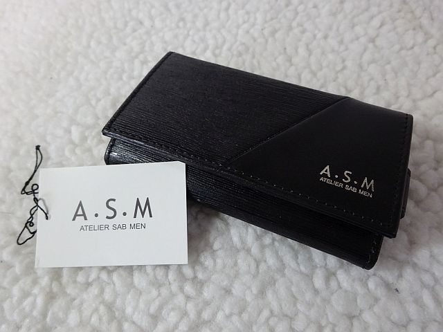 【新品/本物】ATELIER SAB MEN(ASM)キーケース/黒 ￥7,480-_画像2