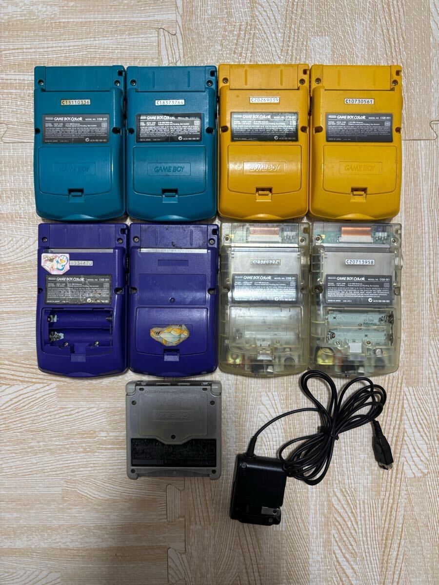 ゲームボーイカラー×8 アドバンスSPアダプター付き×1(本体 ゲームボーイカラー×8 アドバンスSPアダプター付き×1(本体