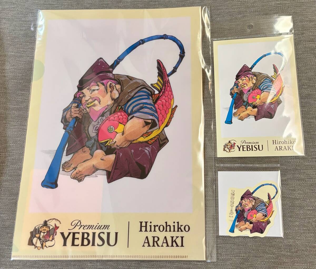 恵比寿様 クリアファイル ポストカード ステッカー ヱビスビール 恵比寿様 クリアファイル ポストカード ステッカー ヱビスビール